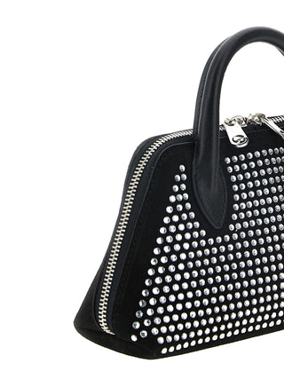 Black Cowhide Crossbody Bag