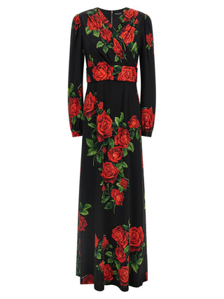 Red Silk Long Dress