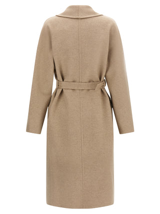 Beige Virgin Wool Coat