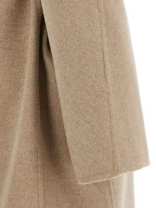 Beige Virgin Wool Coat