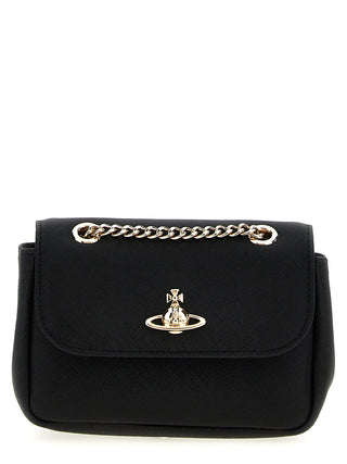 Black Cowhide Shoulder Bag