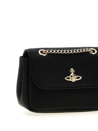 Black Cowhide Shoulder Bag