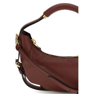 Bordeaux Calf Leather Bos Taurus Shoulder Bag
