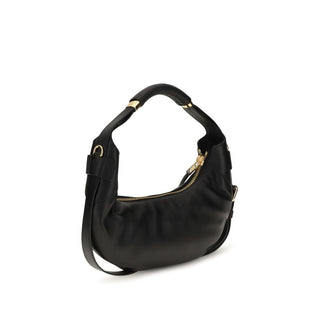 Black Calf Leather Bos Taurus Shoulder Bag