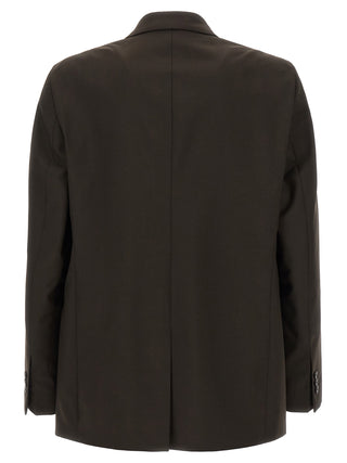Brown Virgin Wool Blazer