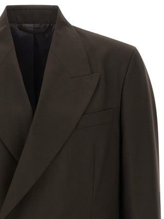 Brown Virgin Wool Blazer