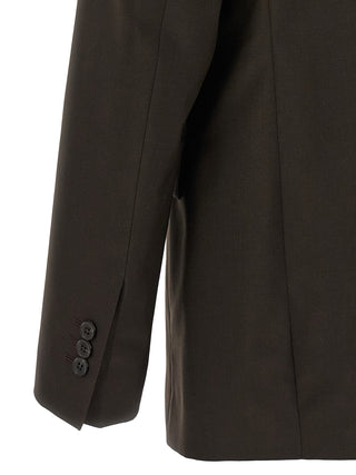 Brown Virgin Wool Blazer