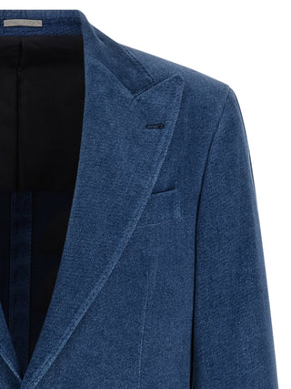 Blue Cotton Blazer