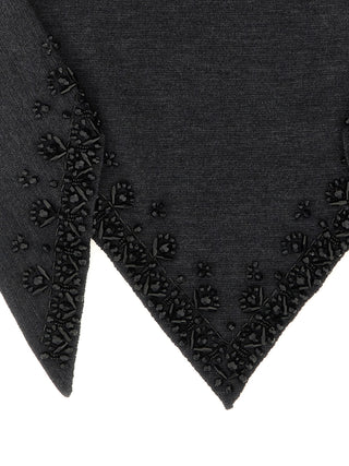 Gray Wool Scarf