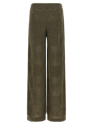 Bicolor Nylon Casual Pants