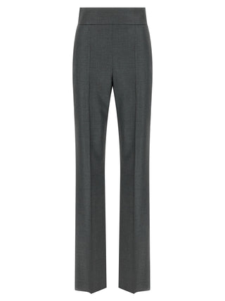 Gray Virgin Wool Dress Pants