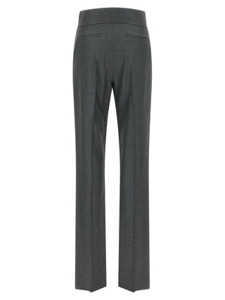 Gray Virgin Wool Dress Pants