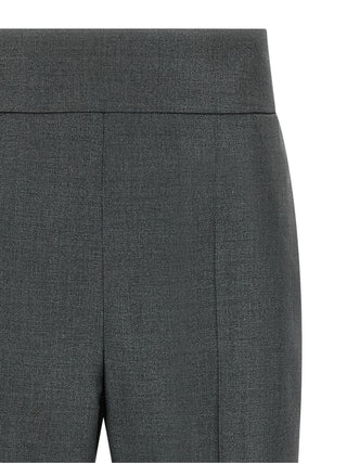Gray Virgin Wool Dress Pants