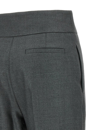 Gray Virgin Wool Dress Pants