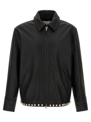 Black Calfskin Leather Jacket
