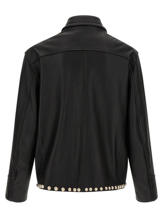 Black Calfskin Leather Jacket
