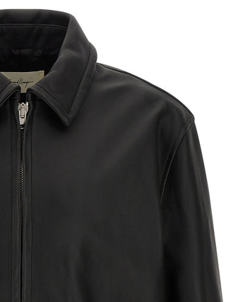 Black Calfskin Leather Jacket