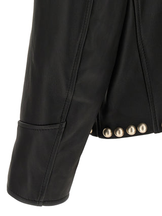 Black Calfskin Leather Jacket