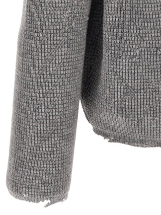 Gray Wool Cardigan