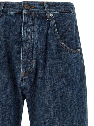 Blue Organic Cotton Relaxed Fit Jeans