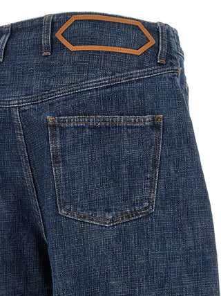 Blue Organic Cotton Relaxed Fit Jeans