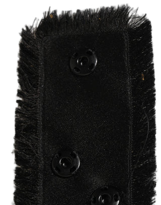 Black Velvet Wrap Around Tie Cintura Belt