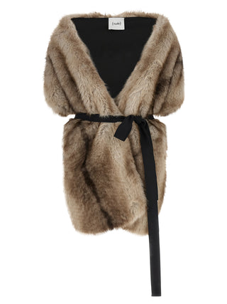Beige Polyester Foulard