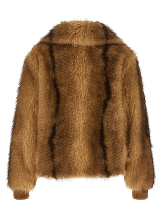 Beige Polyester Bomber