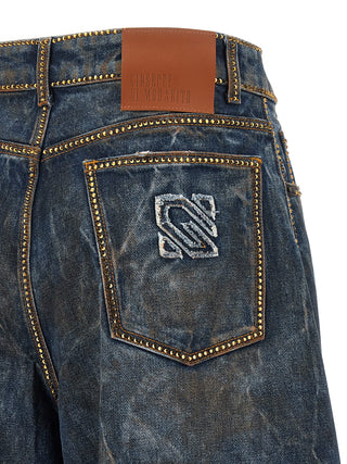 Blue Cotton Relaxed Fit Jeans