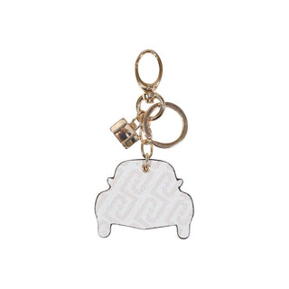 Beige Polyethylene Keychain