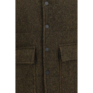 Bicolor Wool Oves Aries Sleeveless Jacket