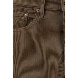 Bicolor Cotton Casual Pants