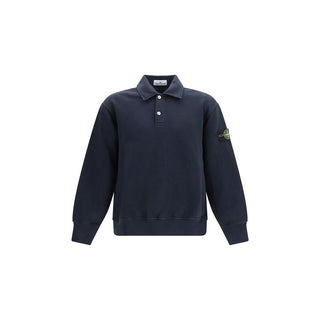 Blue Cotton Polo Shirt