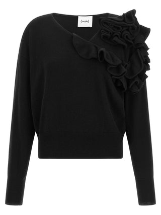 Black Wool Cardigan