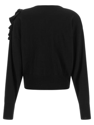 Black Wool Cardigan