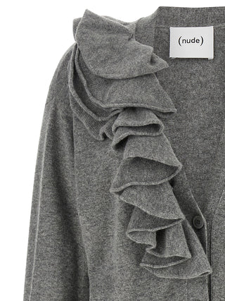 Gray Wool Cardigan
