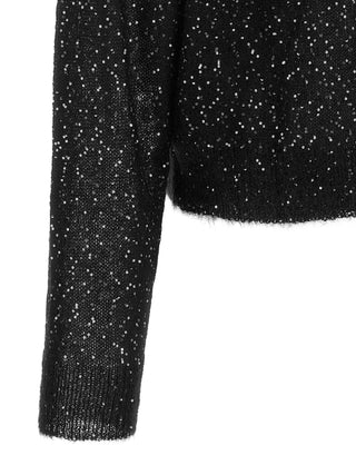 Black Wool Cardigan