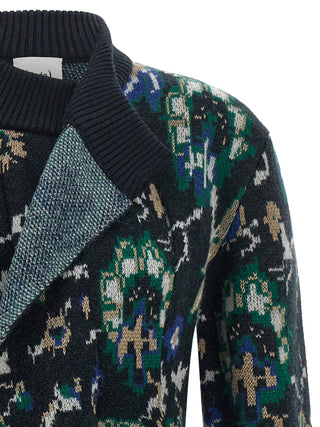 Multicolor Wool Cardigan