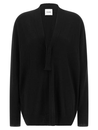 Black Wool Cardigan
