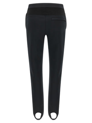 Black Polyester Casual Pants
