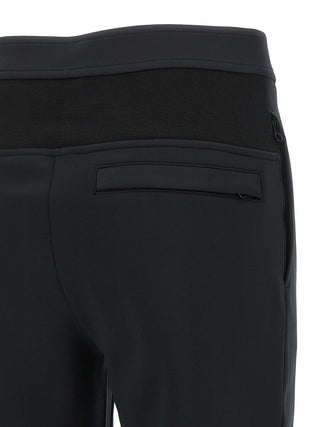Black Polyester Casual Pants