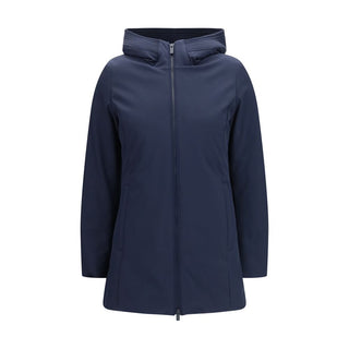 Blue Polyester Parka