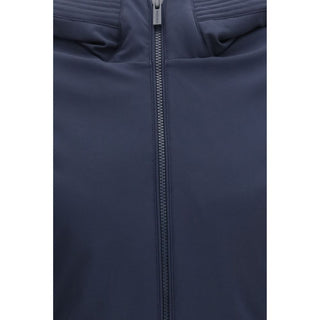 Blue Polyester Parka