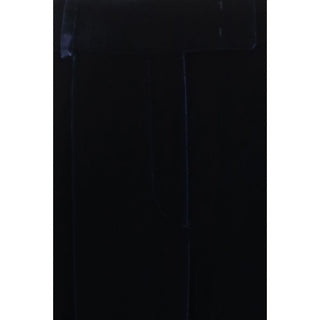 Blue Viscose Casual Pants