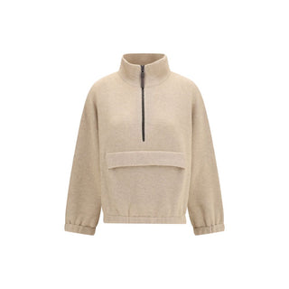 Beige Cashmere Sweatshirt
