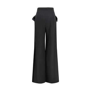 Black Recycled Polyester Pants