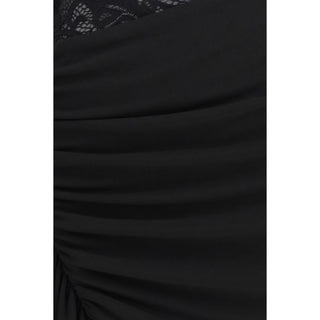 Black Nylon Cocktail Dress
