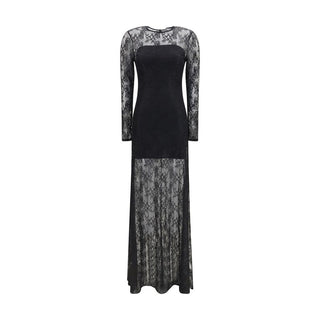 Black Polyester Cocktail Dress