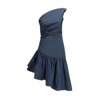 Blue Polyester Cocktail Dress