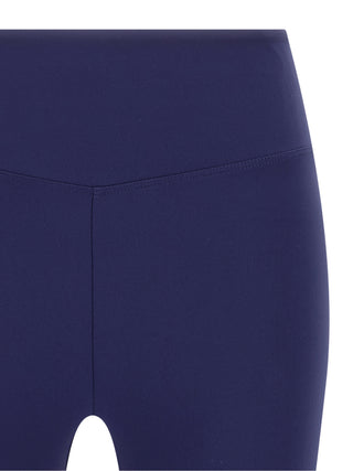 Blue Polyamide Leggings